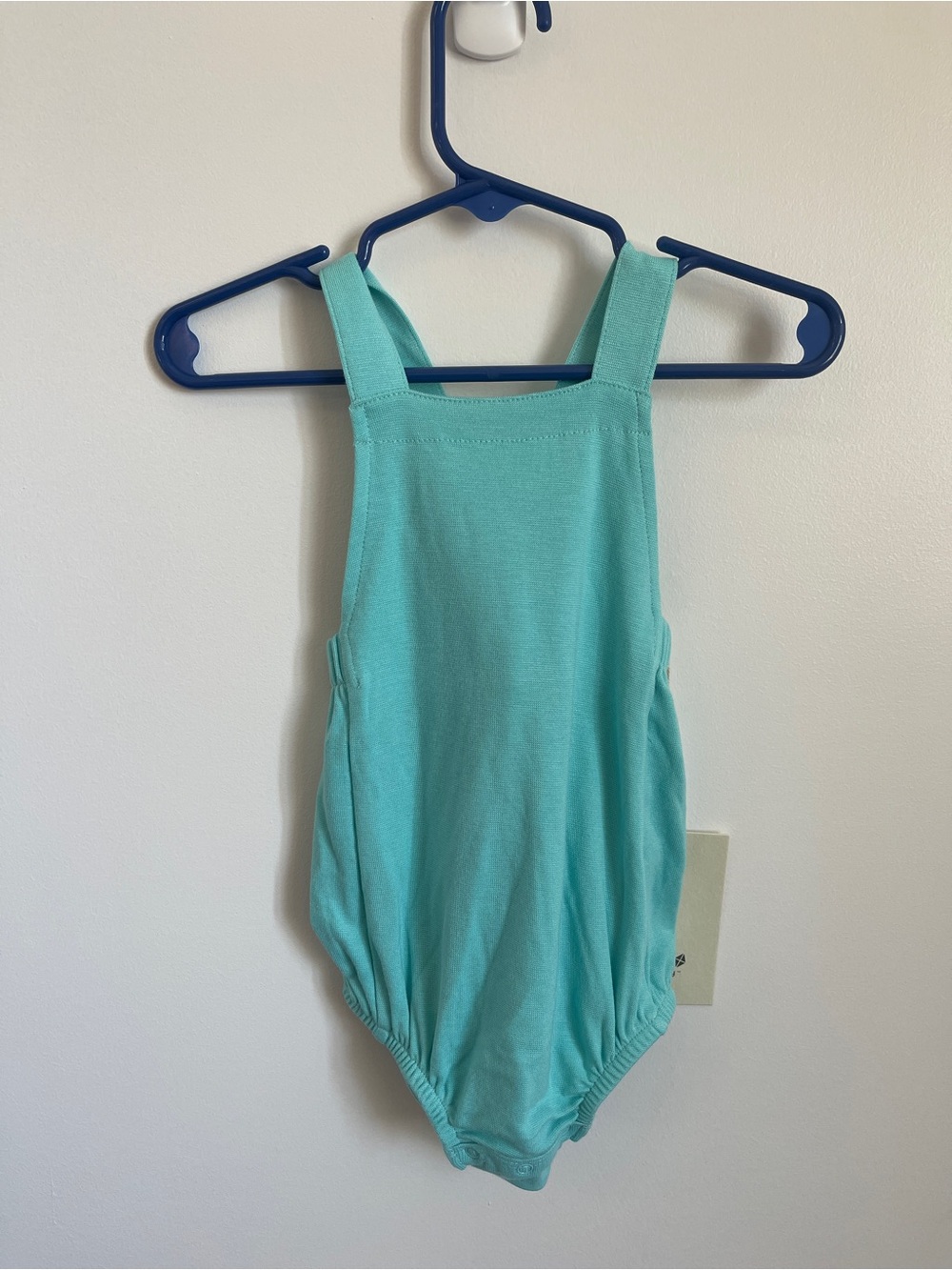 NWT Kyte Baby Turquoise Bubble Overalls 6-12M